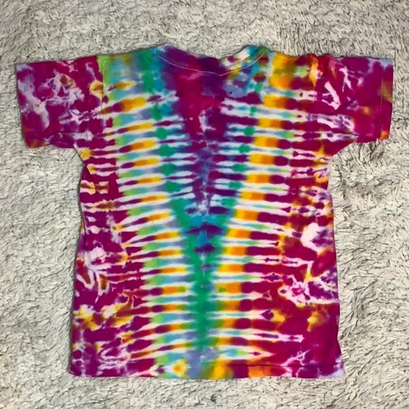 VINTAGE 90s Tiny Tie-Dye T-shirt - Picture 2 of 3